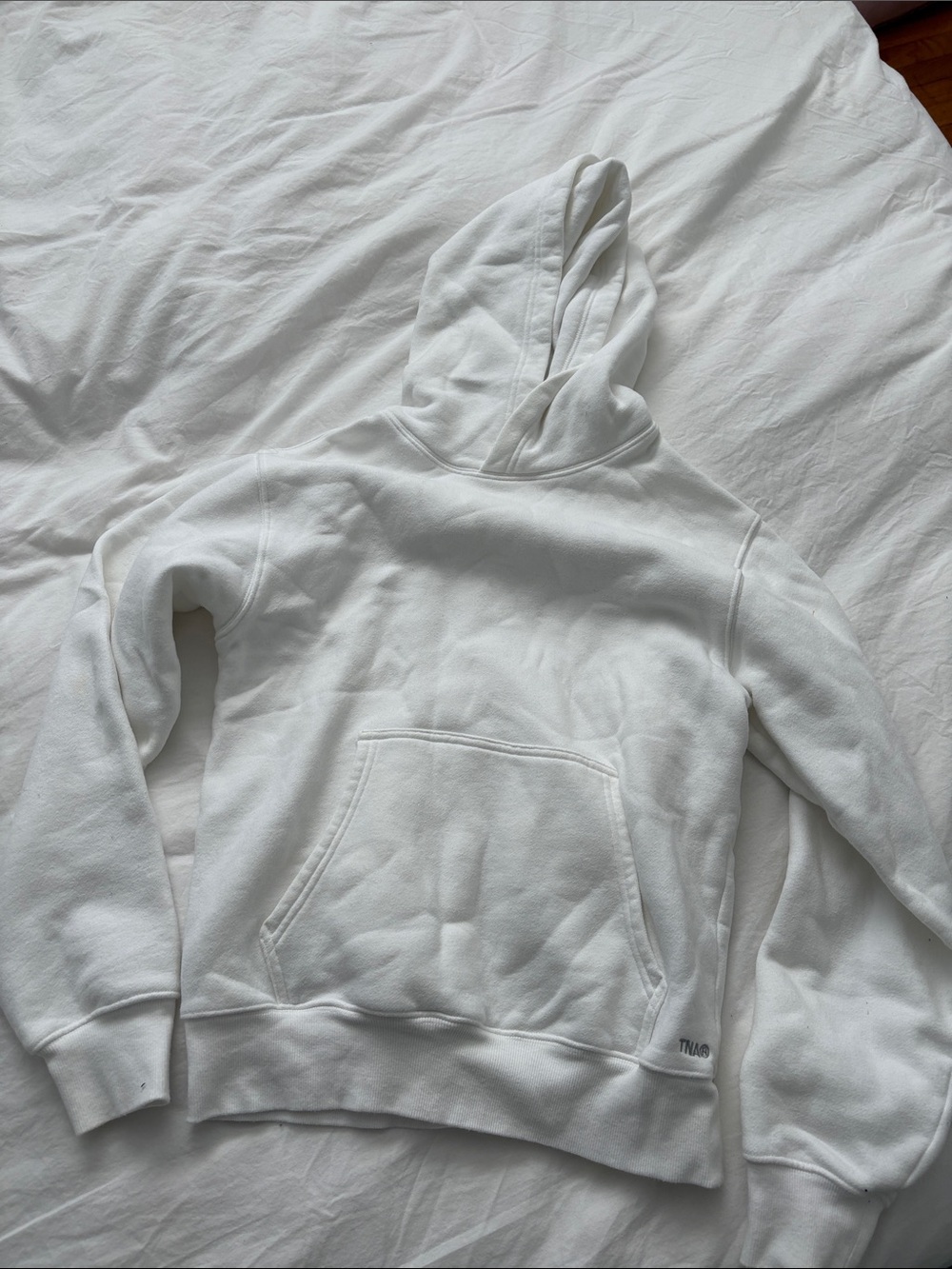 TNA Aritzia White Hoodie